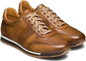 Magnanni Mens Lizandro Sneakers US 9.5 EU 42.5 Brown Leather EUC